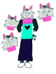  animal_humanoid anthro bovid bovid_humanoid bow_ribbon caprine caprine_humanoid deltarune goat goat_humanoid humanoid male mammal mammal_humanoid ralsei redesign redesign. redesigned sillylar solo standing tall undertale_(series) 