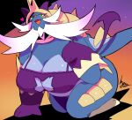  &lt;3 anthro anthrofied big_breasts blue_body blush breasts clothed clothing costume female fur gearfactory generation_5_pokemon halloween holidays looking_at_viewer nintendo pokemon pokemon_(species) samurott smile solo 