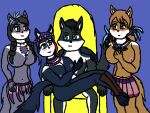  anthro beads bianca_(sheep_and_wolves) blue_body blue_fur breasts brown_body brown_fur canid canine canis dragonvpt17 feather_dress female flower_wreath fur genitals grey_(sheep_and_wolves) group leah_(sheep_and_wolves) male male/female mammal nude purple_body purple_fur pussy red_wolf sarabi_(sheep_and_wolves) sheep_and_wolves tribal_clothing wizart_animation wolf 