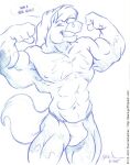  2006 anthro big_abs big_biceps big_muscles big_pecs big_quads bulge clothed clothing cooner dialogue english_text equid equine flexing_both_biceps fur hair horse jockstrap jockstrap_only male mammal muscular muscular_anthro muscular_male navel pecs signature solo speech_bubble tail text thigh_up toony topless underwear underwear_only unnamed_character url 