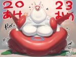  anthro belly bellylliumu big_belly big_breasts breasts female generation_3_pokemon latias legendary_pokemon nintendo obese obese_anthro obese_female oruka0827 overweight overweight_anthro overweight_female pokemon pokemon_(species) solo 