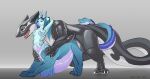  absurd_res auroraleina bestiality bodily_fluids cum cum_inflation dragon dragon_taur feral feral_on_taur from_behind_position genital_fluids hi_res inflation mounting sajik sex taur 