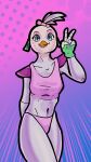  absurd_res animatronic anthro avian bird chica_(fnaf) chicken clothed clothing crop_top digital_drawing_(artwork) digital_media_(artwork) ear_piercing ear_ring female fingerless_gloves five_nights_at_freddy&#039;s five_nights_at_freddy&#039;s:_security_breach galliform gallus_(genus) gesture glamrock_chica_(fnaf) gloves handwear hi_res machine midriff navel panties phasianid piercing ring_piercing robot sachathefox scott_cawthon scottgames shirt shoulder_pads solo solo_focus steel_wool_studios tank_top topwear underwear v_sign 