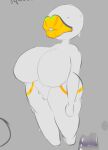  big_breasts breasts colored_sketch eyeless female goo_creature poundfulpanda sketch slime solo thick_thighs 