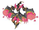  ambiguous_gender anthro banette biped black_body black_sclera claws fusion generation_3_pokemon generation_4_pokemon hi_res lopunana lopunny nintendo pink_body pink_eyes pokemon pokemon_(species) pokemon_fusion simple_background solo white_background yellow_body 