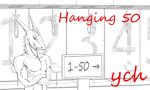  anthro crossed_arms dipingxiangtr.d dragon gallows kobold male muscular noose number numbered_sequence painted_number series sign smile smirk solo ych 