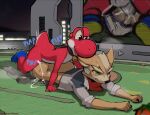  anal anal_penetration canid canine dinosaur dinosuar fox fox_mccloud mammal mario_bros nintendo penetration reptile scalie star_fox yoshi 