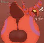  anthro anus backsack balls big_balls big_butt butt euphorica exclamation_point generation_5_pokemon genitals hi_res looking_back male nintendo pokemon pokemon_(species) presenting presenting_hindquarters puffy_anus raised_tail scolipede solo surprised_expression tail 
