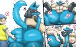  &lt;3 anthro anthro_penetrated balls big_butt biped blue_body butt duo enigi09 female generation_4_pokemon genitals hi_res human human_on_anthro human_penetrating human_penetrating_anthro interspecies lucario male male/female mammal nintendo penetration pokemon pokemon_(species) pokephilia rear_view red_eyes sex size_difference tan_body 