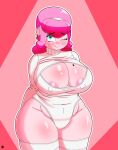  absurd_res anthro big_butt breasts butt clement_diana_mia cranebear domestic_pig fatgirl female hi_res mammal nipples pinup pose solo suid suina sus_(pig) 