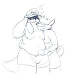  &lt;3 2023 a_hat_in_time anthro arm_tuft avian belly belly_grab belly_squish belly_tuft black_and_white body_hair bulge canid canine canis cheek_tuft clothed clothing conductor_(sonic) domestic_dog duo elbow_tuft eyes_closed facial_hair facial_tuft floppy_ears happy_trail hat headgear headwear magnetiorchid male mammal monochrome moobs mustache navel nipples open_mouth overweight overweight_male sega simple_background sketch sonic_the_hedgehog_(series) squish tail tail_tuft the_conductor_(ahit) the_murder_of_sonic_the_hedgehog tongue tongue_out topless tuft underwear white_background 