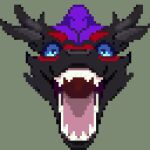  anthro dragon head_only looking_at_viewer male open_mouth portrait solo u4e 