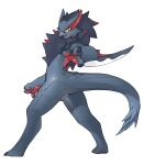  absurd_res anthro capcom claws dragon exzone flying_wyvern hi_res monster_hunter nargacuga scalie simple_background solo tail wyvern 