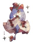  alternate_color animal_focus ballet_slippers cape dot_mouth flower hanabusaoekaki hat highres kirlia no_humans pokemon pokemon_(creature) red_cape red_eyes red_flower red_footwear red_headwear red_rose rose shiny_pokemon simple_background solo sparkle top_hat white_background 