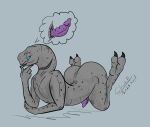  alien ass_up butt charbold erection fan_character genitals halo_(series) hi_res looking_at_viewer male microsoft mute nude penis sangheili scalie scar simple_background solo thick_thighs thought_bubble wide_hips xbox_game_studios 