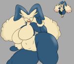  absurd_res anthro bear big_breasts big_butt breasts butt curvy_figure eyes_closed featureless_breasts featureless_crotch female fusion generation_1_pokemon generation_4_pokemon hi_res huge_breasts huge_butt huge_thighs hybrid lagomorph lopunny mammal nintendo pokemon pokemon_(species) pokemon_fusion snorlax solo thick_thighs voluptuous 