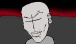  bald bust_portrait chad_(meme) detailed_mouth dr_t faceless_character faceless_male gradient_background grunt_(madness_combat) human humanoid humanoid_ears looking_at_viewer madness_combat_(series) male mammal meme portrait simple_background solo 