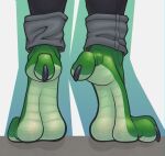  3_toes absurd_res anthro bottomwear claws clothing cuffed_pants dragon feet foot_focus hi_res huge_filesize male pants shibyo soles solo toes 