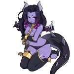  animal_humanoid anthro black_hair breasts clothed clothing dragon dragon_humanoid ender_dragon female hair humanoid jean_(minecraft) microsoft minecraft mojang muds purple_body purple_skin solo tail xbox_game_studios 