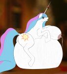  areola big_areola big_breasts blurred_background blush bodily_fluids breasts butt christmas cutie_mark equid equine erect_nipples eye_through_hair eyeshadow female feral friendship_is_magic hair hair_over_eye hasbro hi_res holding_breast holidays horn huge_breasts hyper hyper_breasts hyper_pregnant lactating lipstick looking_at_viewer lying makeup mammal mistletoe mistletoe_on_horn my_little_pony nipple_fetish nipples nude on_front one_eye_obstructed plant pregnant princess_celestia_(mlp) raised_tail solo squirting_milk tail translucent translucent_hair unicorn veiled_lioness 