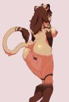  anthro areola big_breasts bodily_fluids breasts censored felid female genitals hi_res lactating lion mammal milk nipple_piercing nipples nude pantherine piercing pussy simple_background solo taigazkr tail tail_tuft tuft 