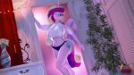  3d_(artwork) absurd_res anthro anthrofied big_breasts breasts clothing digital_media_(artwork) equid equine feathers female friendship_is_magic hasbro hi_res horn inside loveslove mammal my_little_pony panties pink_body pink_feathers princess_cadance_(mlp) solo underwear winged_unicorn wings 