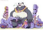  abdominal_bulge absurd_res ahegao animal_genitalia anonymous_artist arbok beaten_up cloaca defeated dominant dominant_male ekans female feral gaping generation_1_pokemon generation_6_pokemon genitals group hi_res large_penetration looking_pleasured male male/female masochism nintendo nose_hook pangoro penetration pokemon pokemon_(species) reptile ryona scalie snake stepped_on submissive submissive_female 