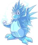  club_penguin elemental_creature full-length_portrait grin hi_res ice ice_creature looking_at_viewer magic male mineral_fauna official_art portrait smile snow snowball solo unknown_artist 