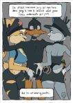  anatid anseriform avian bird bugs_bunny bulge clothing daffy_duck duck female genitals group hand_on_penis lagomorph leporid lola_bunny looney_tunes male male/female male/male mammal matchattea penis police_uniform rabbit trio uniform warner_brothers 