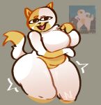  adventure_time anthro anthrofied arm_under_breasts artist_logo big_breasts big_butt breasts butt cake_the_cat cartoon_network curvy_figure digital_media_(artwork) dipstick_tail domestic_cat felid feline felis female fur huge_breasts huge_butt huge_thighs logo looking_at_viewer mammal markings multicolored_body multicolored_fur nude overweight overweight_anthro overweight_female probablydemo reference_image solo tail tail_markings thick_thighs two_tone_body two_tone_fur voluptuous white_body white_fur yellow_body 