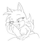  anthro canid canine canis ellie_the_wolf fan_character female fours_(artist) genitals hand_on_penis licking looking_at_genitalia looking_at_penis mammal oral penile penis penis_lick sega sex size_difference solo sonic_the_hedgehog_(series) tongue tongue_out wolf 