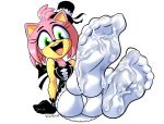  absurd_res amy_rose anthro barefoot bodily_fluids clothing cum cum_on_feet cum_on_stockings eulipotyphlan feet female foot_focus genital_fluids goth gothic_lolita hedgehog hi_res legwear lolita_(fashion) mammal nylon sega soles solo sonic_the_hedgehog_(series) stockings tights toes white_clothing white_legwear white_stockings white_tights wigmania 