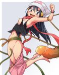  1girl arched_back areola_slip arm_up armpits bare_shoulders barefoot beanie black_shirt blue_eyes blue_hair blush border bracelet breasts clenched_hand clothes_pull commentary_request constricted_pupils crotch_rub dawn_(pokemon) disembodied_penis erection fang full_body grey_background groin hair_between_eyes hair_ornament hairclip hat huge_penis imminent_penetration jewelry long_hair looking_back looking_down miniskirt navel nipples one_breast_out open_mouth outside_border penis pink_skirt poke_ball_symbol pokeeti pokemon pokemon_(game) pokemon_dppt pussy pussy_juice red_scarf restrained scared scarf shirt shirt_pull sidelocks simple_background skin_fang skirt skirt_pull sleeveless sleeveless_shirt small_breasts solo_focus stomach sweat tears tentacles thighs tongue uncensored veins veiny_penis white_border white_headwear wide-eyed 