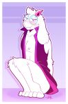  anthro blush bovid caprine clothed clothing deltarune eyewear flirting girly glasses goat hi_res horn jacket male mammal partially_clothed ralsei solo topwear undertale_(series) zixzs-redlight 