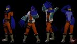  16:9 3d_(artwork) absurd_res anthro avian beak biped bird blender_(software) blue_body boots clothing digital_media_(artwork) falco_lombardi falcon falconid feathered_wings feathers footwear hi_res jojo_pose looking_at_viewer male nintendo rosecreates simple_background solo star_fox tail tail_feathers widescreen winged_arms wings 