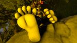  3d_(artwork) 5_fingers 5_toes animal_humanoid anthro barefoot canid canid_humanoid canine canine_humanoid clothed clothing digital_media_(artwork) epic_games evening feet female fingers foot_fetish foot_focus forest fortfoot fortnite fox fox_humanoid fur grass hair hi_res humanoid humanoid_feet humanoid_hands kimiko_five_tails light mammal mammal_humanoid pink_hair plant plantigrade posing_for_picture rock sitting smile smiling_at_viewer soles solo source_filmmaker spread_toes sunlight sunset tagme teasing teasing_with_feet toes tree white_body white_fur widescreen 