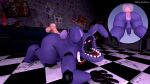  16:9 2023 3d_(artwork) anal anal_penetration animatronic anthro balls bow_tie butt checkered_floor digital_media_(artwork) dildo duo erection five_nights_at_freddy&#039;s five_nights_at_freddy&#039;s_2 from_behind_position genitals hi_res lagomorph leporid machine male male/male male_penetrated male_penetrating male_penetrating_male mammal nsg_editor nude penetration penis poster rabbit robot scottgames sex sex_toy source_filmmaker tail widescreen withered_bonnie_(fnaf) 