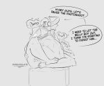  2023 abdominal_bulge anthro bottomless buddy(gurglegluts) burping clothed clothing dialogue duo english_text fully_inside gurglegluts hand_on_leg hand_on_stomach hand_on_thigh hi_res hoodie hoodie_only imprint machine male male/male male_pred male_prey oral_vore protogen rumbling_stomach sitting sound_effects speech_bubble story story_in_description text thick_thighs topwear topwear_only vore watermark 