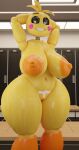  adri164 areola big_breasts bodily_fluids breasts female five_nights_at_freddy&#039;s five_nights_at_freddy&#039;s_2 hi_res looking_at_viewer lovetaste_chica navel orange_areola scottgames sweat sweaty_breasts sweaty_legs sweaty_thighs thick_thighs toy_chica_(fnaf) wide_hips womb_tattoo yellow_body 