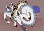  anthro anus balls bed duo felid furniture genitals girly hi_res kneeling male male/male mammal nude on_bed pantherine penis penis_on_ass penis_on_butt przemko raised_tail snow_leopard tail teasing umbrose yeenshield 