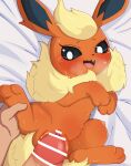  bed bestiality blush bodily_fluids censor_bar duo eeveelution erection female female_penetrated feral feral_penetrated flareon fur furniture generation_1_pokemon genitals hi_res himimi human human_on_feral human_penetrating human_penetrating_feral interspecies lying male male/female male_penetrating male_penetrating_female mammal nintendo on_back on_bed open_mouth orange_body penetration penis pokemon pokemon_(species) pokephilia pussy quadruped sex shallow_penetration sweat tan_body tears white_eyes yellow_body yellow_fur 