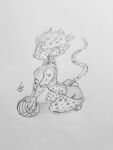  anthro ball bottomwear bra clothed clothing felid female hair hi_res kneeling leopard looking_at_viewer mammal monochrome pantherine pose shorts spandex spandex_shorts sports_bra sr_empanada tight_clothing traditional_media_(artwork) underwear volleyball_(ball) 