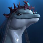  1:1 animated anthro artist_moardor bottlenose_dolphin cetacean character_moardor dolphin female headshot_portrait low_res mammal marine moardor oceanic_dolphin portrait sfw short_playtime solo toothed_whale 