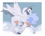  2023 2d_animation absol accessory alolan_form alolan_vulpix animated anus balls bell blue_body blue_fur bodily_fluids bow_ribbon butt chastity_cage chastity_device collar cum cum_in_mouth cum_inside digital_media_(artwork) drinking drinking_cum duo eyes_closed feral flapping_wings fluffy fluffy_tail frame_by_frame fur generation_1_pokemon generation_3_pokemon genital_fluids genitals hair_accessory hair_bow hair_ribbon knot loop male male/male mega_absol mega_evolution nightdazed nintendo open_mouth oral pawpads paws penis pokemon pokemon_(species) raised_leg regional_form_(pokemon) ribbons servicing_from_below sex short_playtime standing tail vulpix watermark white_body white_fur wings 