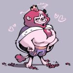  &lt;3 1:1 anthro cape cartoon_network clothing crown dreamtdebris felid headgear hi_res king king_snugglemagne_xxv lion male mammal mao_mao:_heroes_of_pure_heart muscular muscular_anthro muscular_male pantherine pecs royalty shirtless solo 