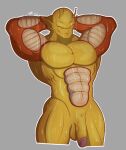  balls dummydurzz genitals hi_res male muscular namekian nude orange_piccolo penis piccolo solo wet wet_body 