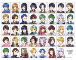  6+boys 6+girls :d absurdres altena_(fire_emblem) amid_(fire_emblem) ares_(fire_emblem) arthur_(fire_emblem) asaello_(fire_emblem) black_hair blonde_hair blue_eyes brown_hair ced_(fire_emblem) charlot_(fire_emblem) coirpre_(fire_emblem) creidne_(fire_emblem) daisy_(fire_emblem) dalvin_(fire_emblem) deimne_(fire_emblem) diarmuid_(fire_emblem) earrings everyone febail_(fire_emblem) fee_(fire_emblem) finn_(fire_emblem) fire_emblem fire_emblem:_genealogy_of_the_holy_war hannibal_(fire_emblem) hawk_(fire_emblem) headband hermina_(fire_emblem) highres hoop_earrings iuchar_(fire_emblem) iucharba_(fire_emblem) janne_(fire_emblem) jewelry julia_(fire_emblem) lana_(fire_emblem) larcei_(fire_emblem) laylea_(fire_emblem) leif_(fire_emblem) lene_(fire_emblem) lester_(fire_emblem) linda_(fire_emblem:_genealogy_of_the_holy_war) looking_at_viewer muirne_(fire_emblem) multiple_boys multiple_girls nanna_(fire_emblem) oifey_(fire_emblem) patty_(fire_emblem) ponytail scathach_(fire_emblem) seliph_(fire_emblem) shannan_(fire_emblem) silvercandy_gum smile tine_(fire_emblem) tristan_(fire_emblem) twintails wing_hair_ornament 