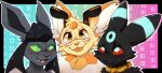  absurd_res anthro arthropod banner bee eeveelution fakemon fishyroyals generation_2_pokemon generation_4_pokemon glaceon group hi_res hunneon hymenopteran insect machine nintendo phevie pokemon pokemon_(species) protogen trio umbreon 