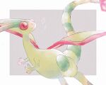  animal_focus blurry border bright_pupils claws closed_mouth commentary depth_of_field diamond_(shape) dragon flygon frown grey_background highres m_f_t_n no_humans nostrils pokemon pokemon_(creature) solo symbol-only_commentary white_border white_pupils wings 