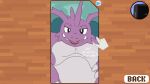  16:9 ambiguous_gender argon_vile clothing dialogue generation_1_pokemon gloves handwear looking_at_viewer monster_mind nidoking nintendo pokemon pokemon_(species) simple_background solo solo_focus teeth text widescreen 